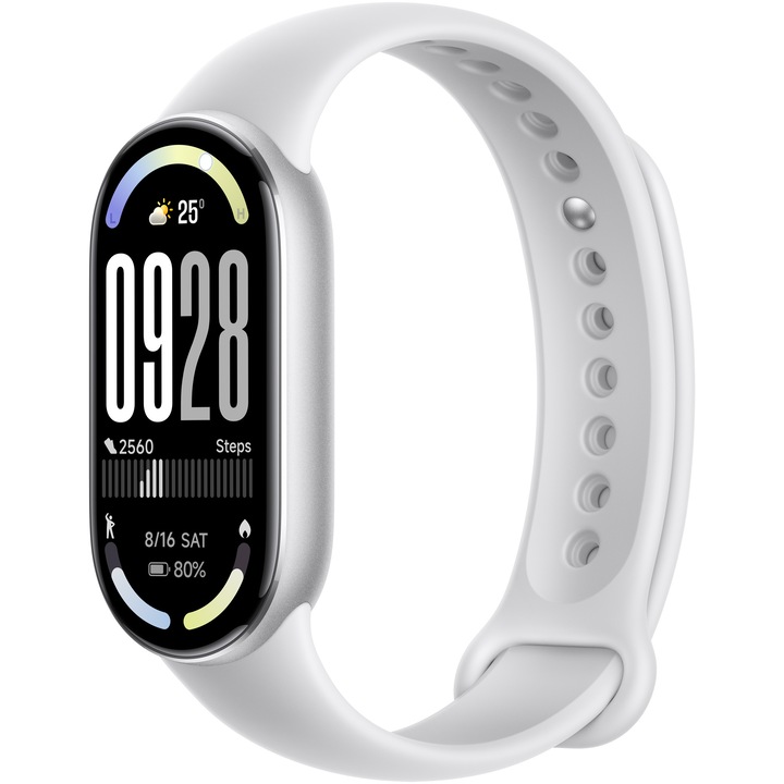 Гривна Xiaomi Smart Band 10, цвят Glacier Silver
