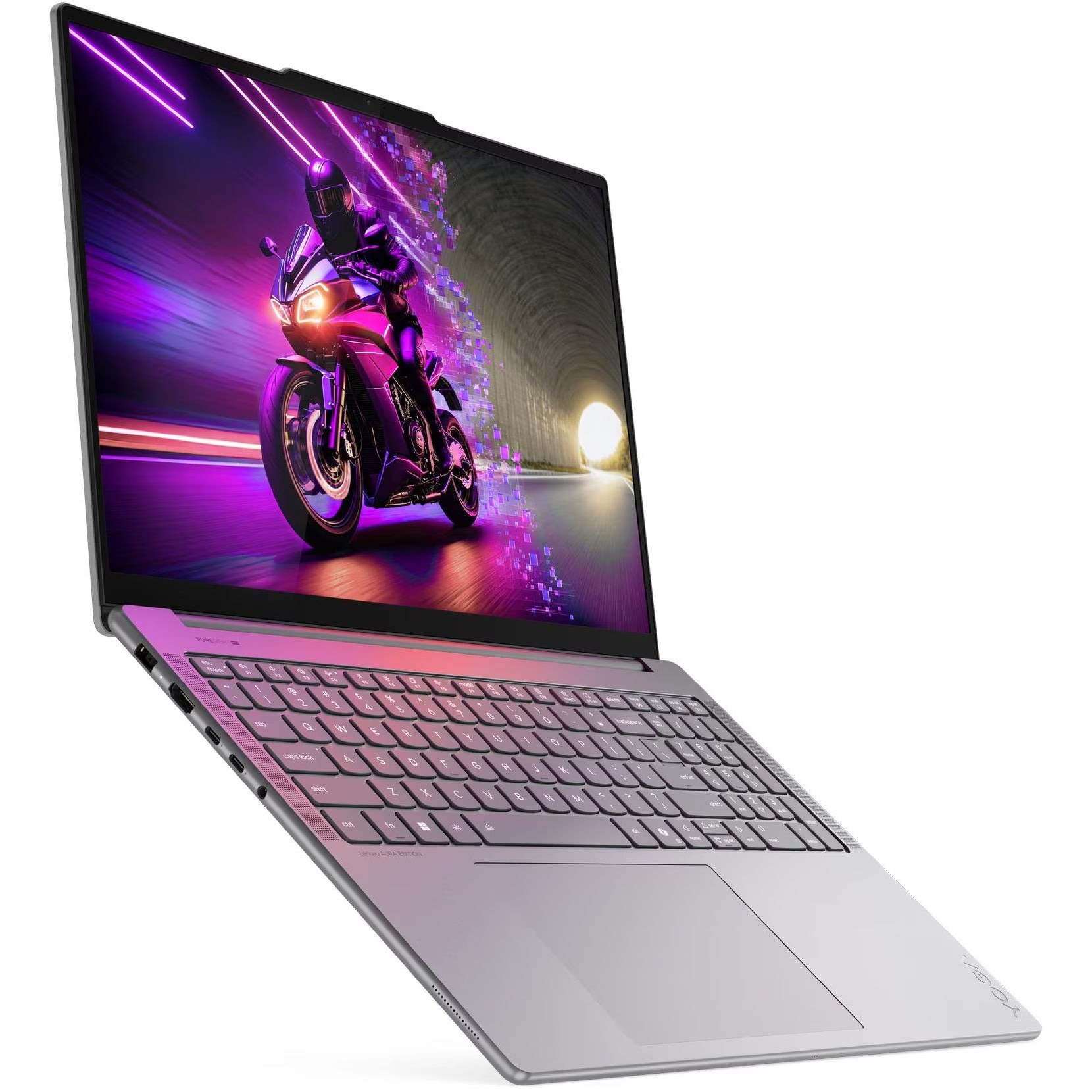 Laptop Lenovo Yoga Pro 9 16IAH10, 16" 3.2K 3200x2000 OLED Touch Screen 1000nits 120Hz, Intel Core Ultra 9 285H 16-core, 32 GB LPDDR5x, 256GB SSD m2 PCIe, 1TB SSD m2 PCIe, NVIDIA GeForce RTX 5060 8GB GDDR7, Windows 11 Home, Aluminium Case 2.07 kg Luna Grey