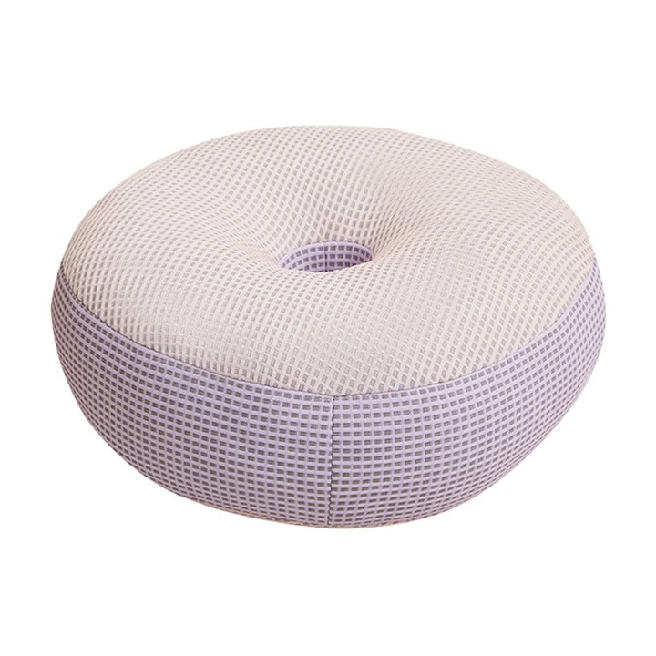 Futon padlópárna, 45x45x5cm, rózsaszín, poliészter, puha