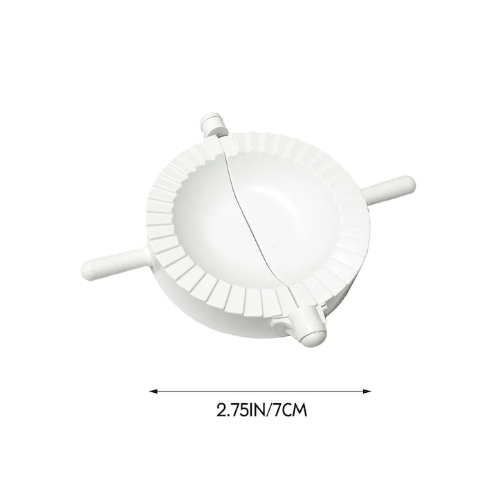 Forma pentru coltunasi, presa paste, plastic, alb, 20x15cm