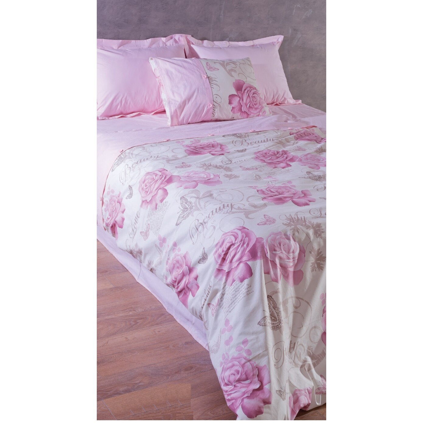 Lenjerie de pat Indivani, Gul, double 200 x 220 cm, 100% Bumbac