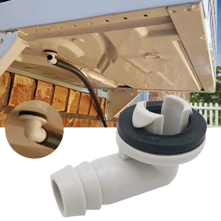 Conector furtun scurgere aer conditionat YANYXR, plastic, etans, 15mm x 46mm