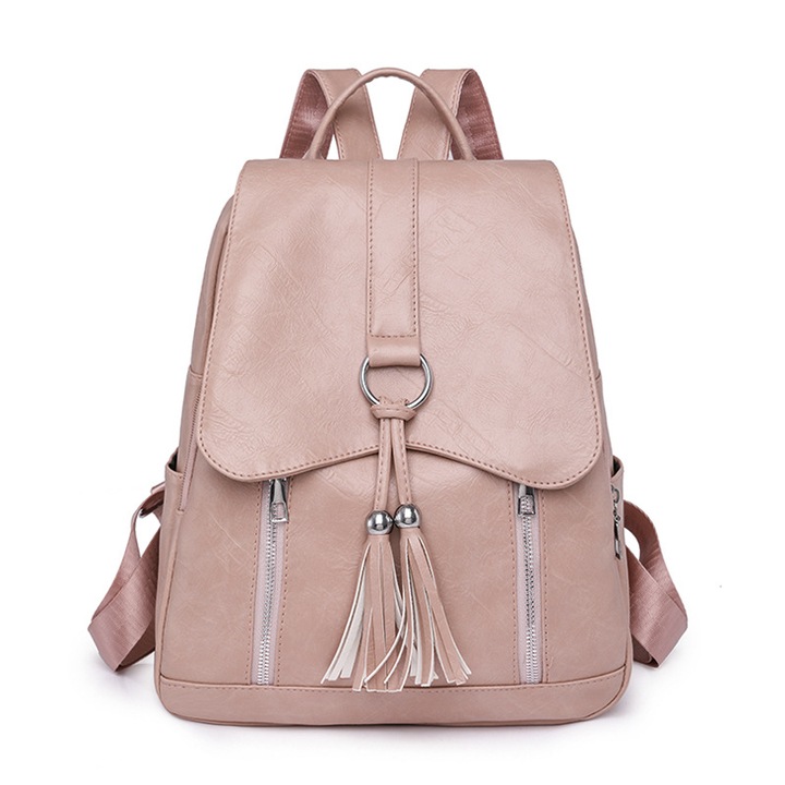 Rucsac dama, Esmeralda, 1004, Roz, 34x26x16