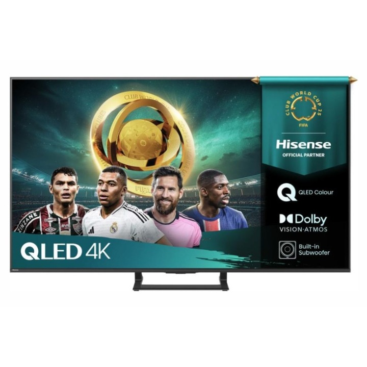 Телевизор, Hisense 65" A7Q, 4K Ultra HD 3840x2160, QLED, HDR 10, HLG, Dolby Vision, Dolby Atmos, Smart TV, Lig