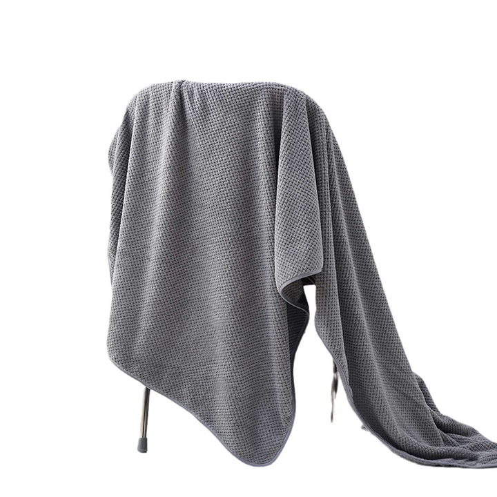 Микрофибърни кърпи за баня, Axroad Mall, меки, лесни за почистване и употреба, удобни, издръжливи, супер абсорбиращи, хипоалергенни, могат да се перат в пералня, подходящи за баня, кухня, хол, спалня, 90*170 см, сиви