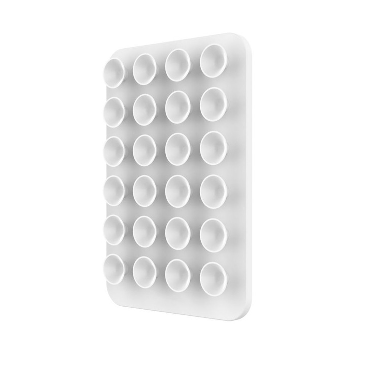 FIXED öntapadós telefontartó Magsafe kompatibilis készülékekhez, erős tapadókorongokkal, fehér FIXMM-WH