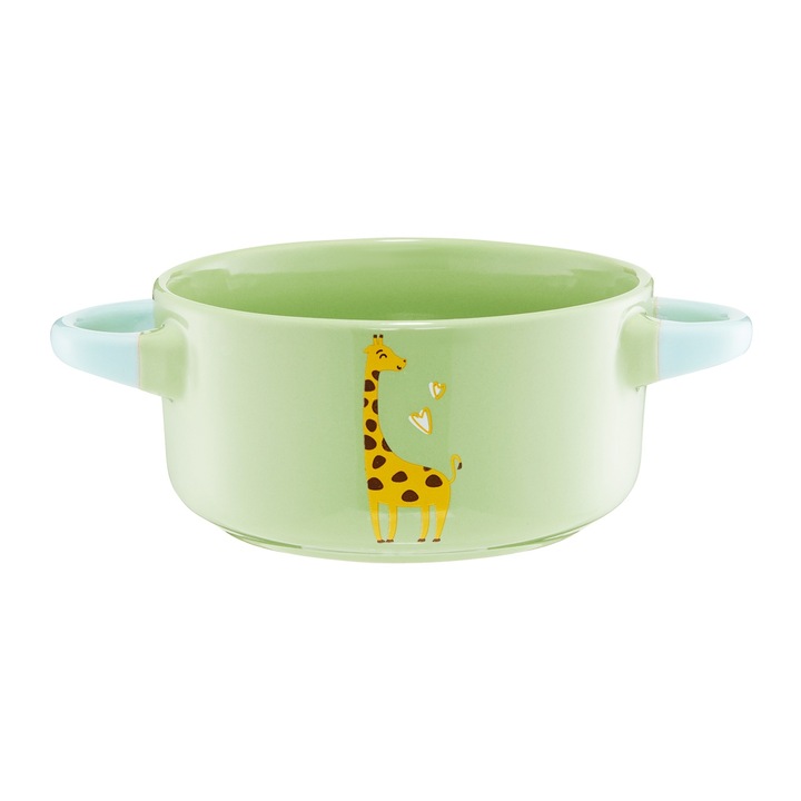 Bol ceramica 12cm, 470ml, Girafa, AMBITION JUNIOR Sweetie