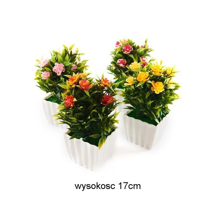 Műnövények, Midex, művirágok cserépben, 17 cm