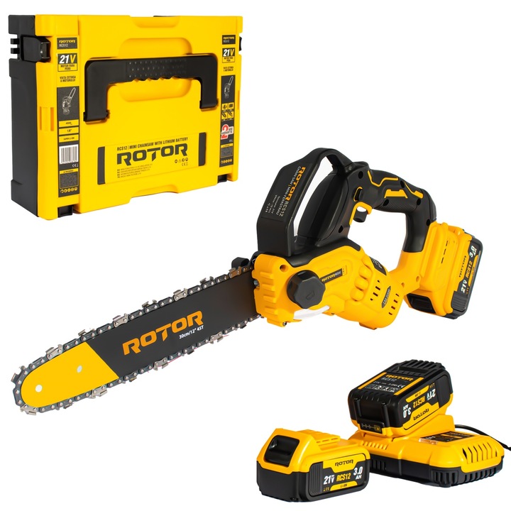 Mini akkus fűrész ROTOR RCS12, 500 W, 4500 fordulat/perc