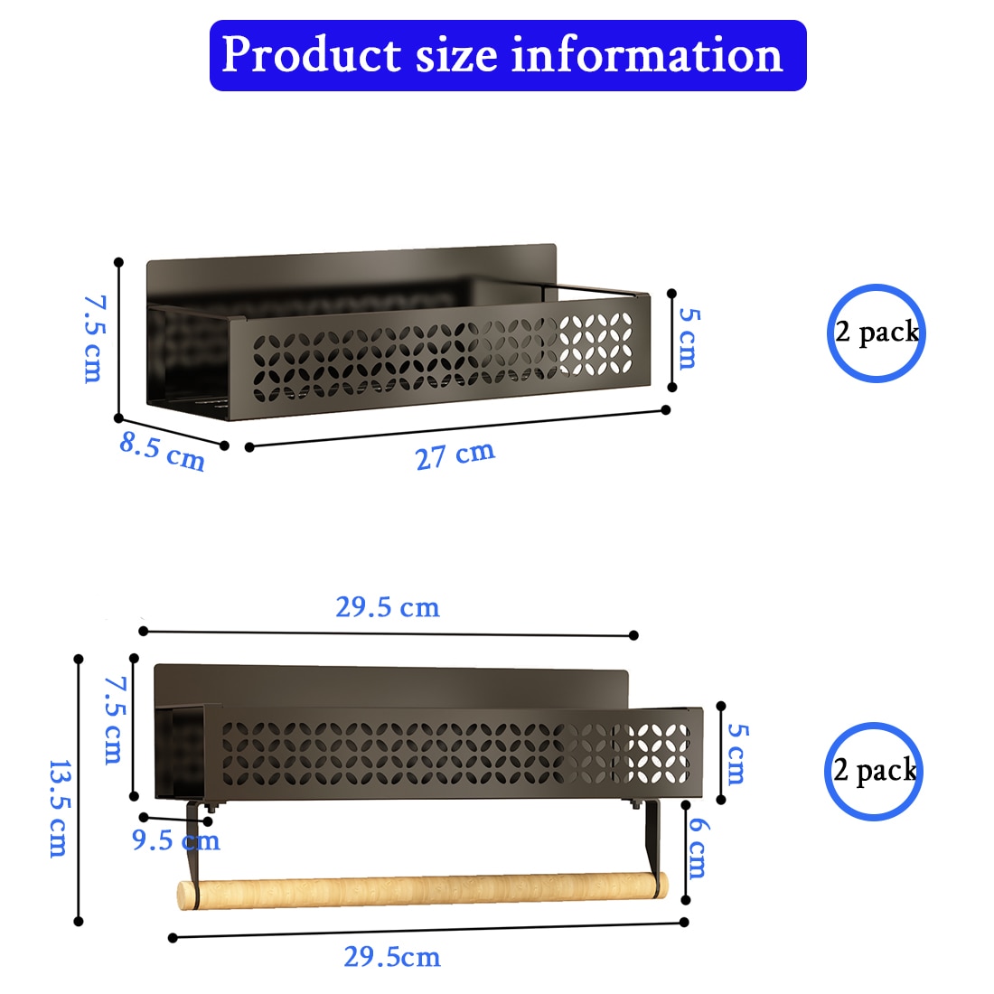 Set 4 Rafturi Pentru Frigider, Organizator Bucatarie Cu Magnet Pentru ...