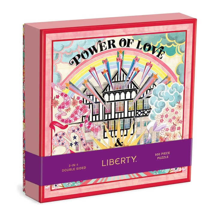 Galison - Liberty Power of Love 500 darabos kétoldalas puzzle formázott darabokkal