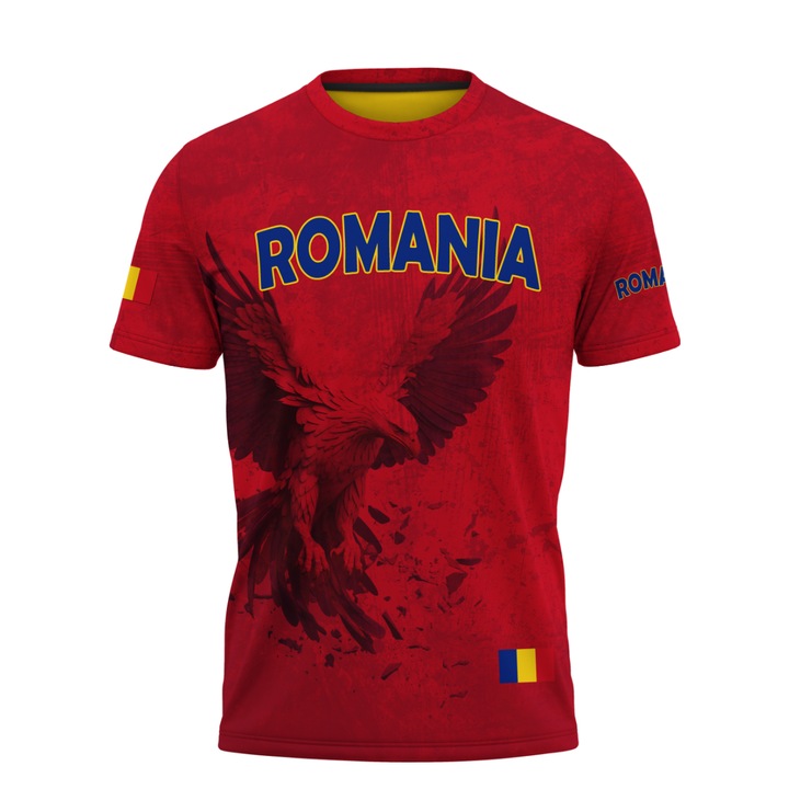 Gyermek póló Románia 32.79, rövid ujjú, többszínű