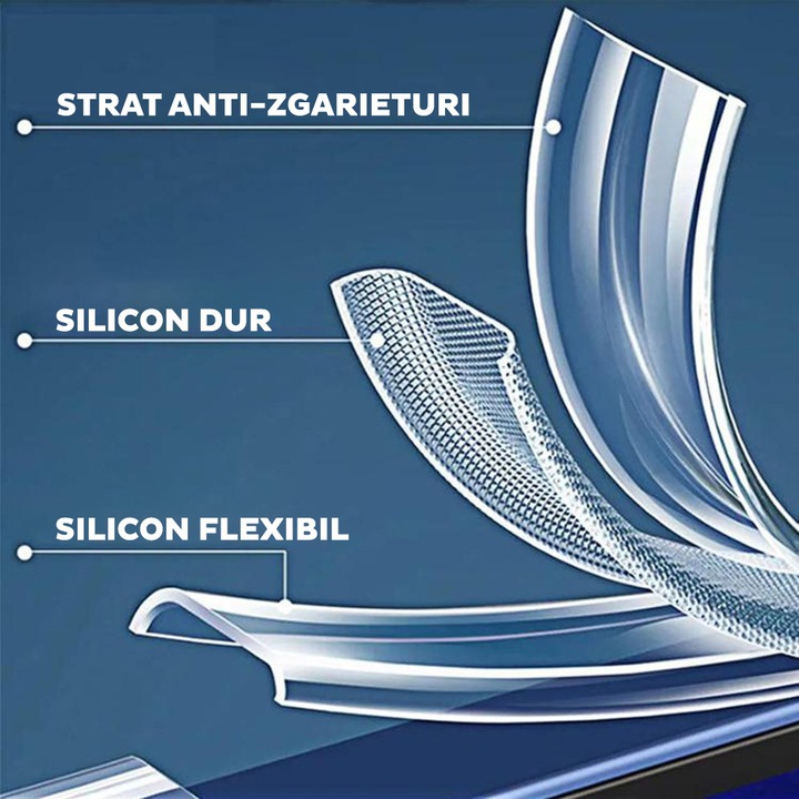 Husa pentru Realme GT 8 Pro DaDen®, Silicon, Anti-alunecare, Transparenta