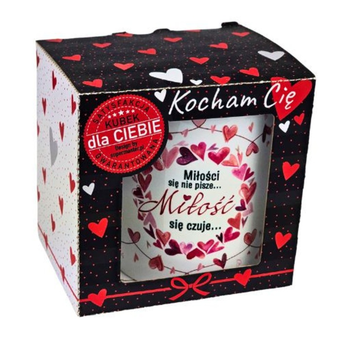 Карго керамична чаша, KUBEK CERAMICZNY MILOSCI SIE NIE PISZE, 3309-WAL5