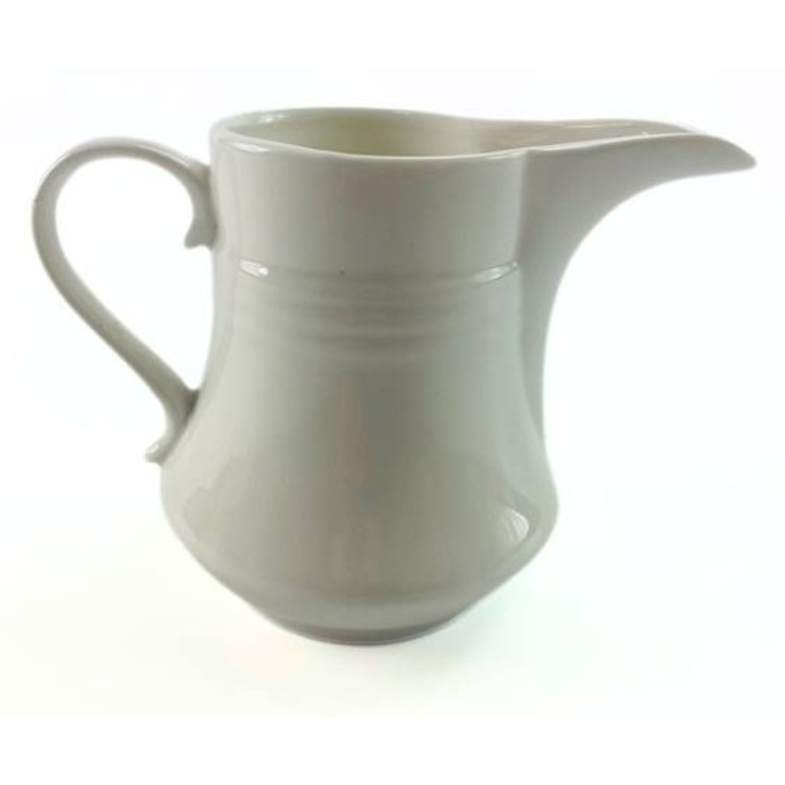 Cana ceramica, TROPIC, mlacnita alba, 11,5x8,5x9cm