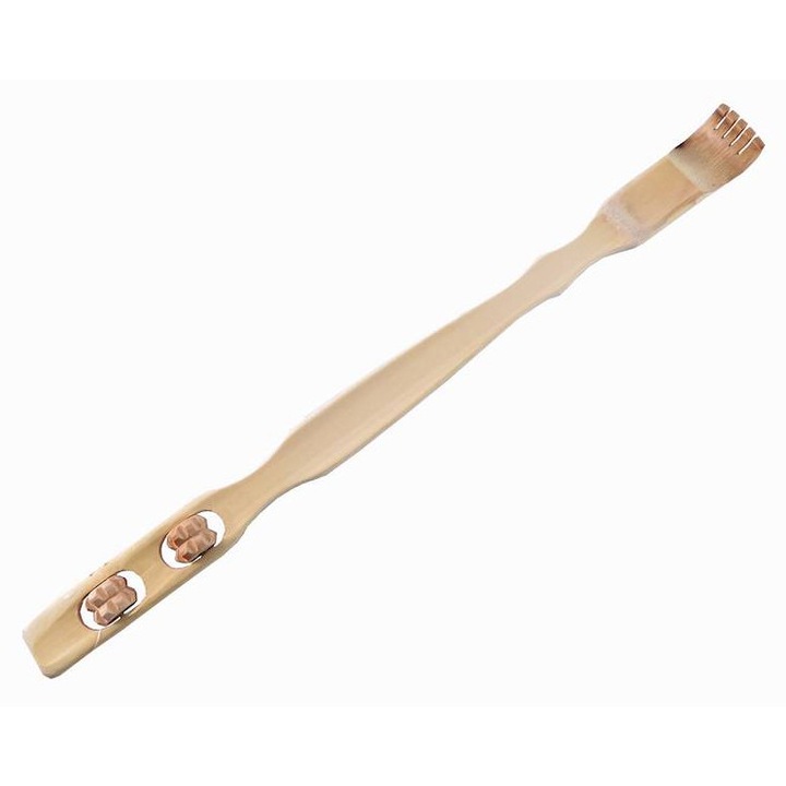 Aparat de scarpinat din lemn cu masaj, TROPIC, Maro