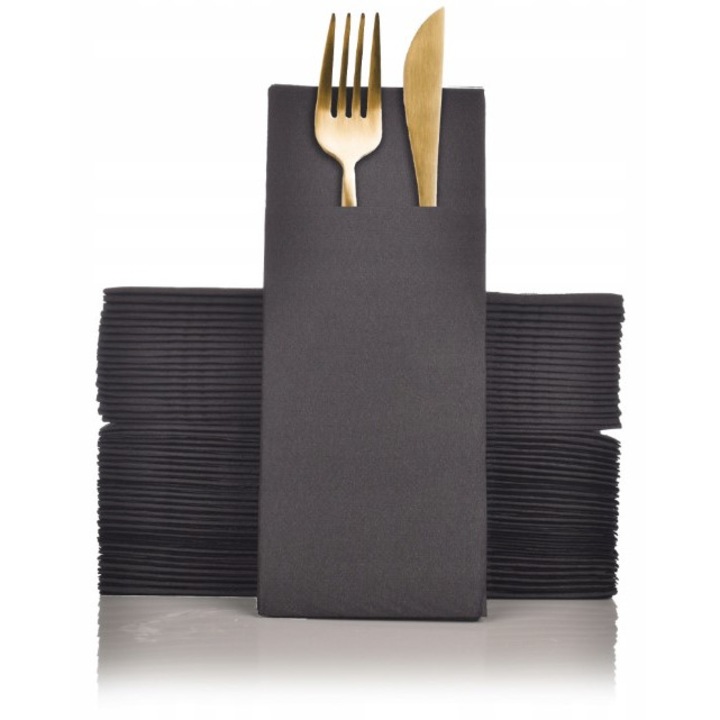 Servetele de hartie Aku, set 50 bucati, negre
