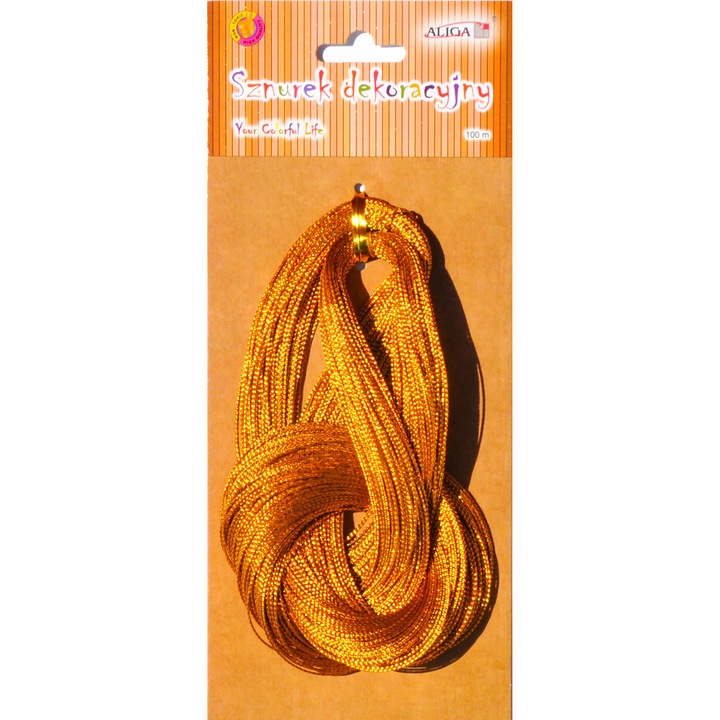 Snur decorativ auriu 1mm x 100m SZM-4089