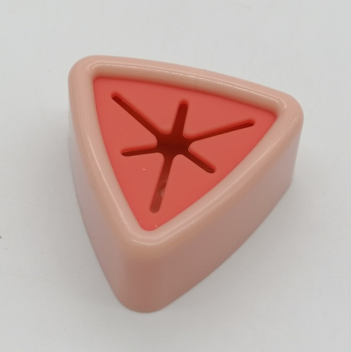 Suport document One Dollar triunghiular plastic 4.5x4.5x2cm