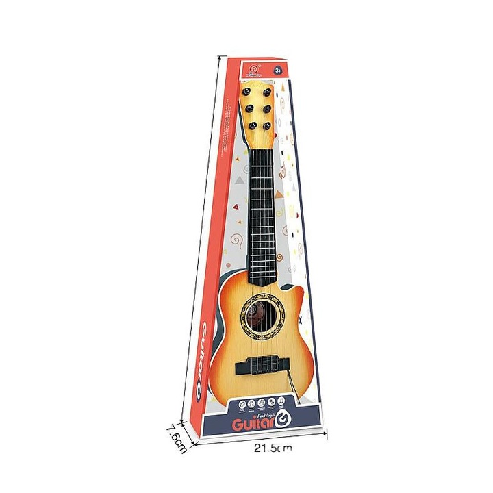 Класическа китара 55 см стоманени струни 58 x 21,5 x 7,6 см