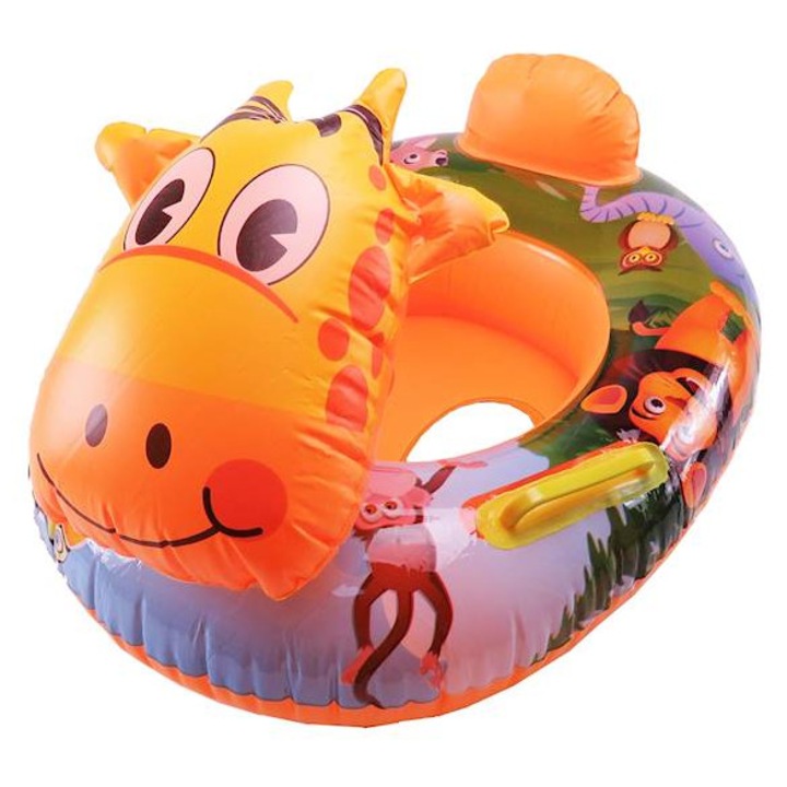 Colac de inot copii TROPIC ZYRAFA, 70x70cm, multicolor