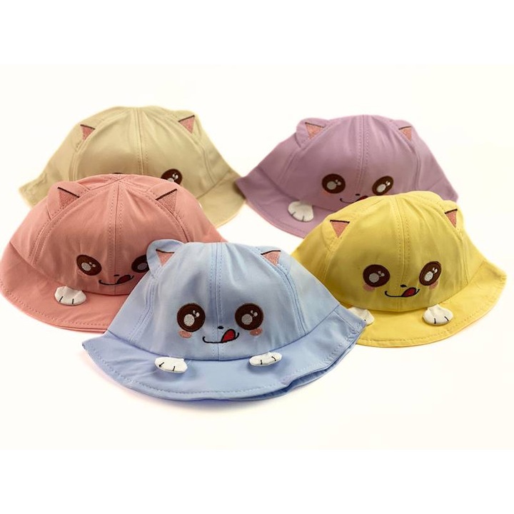 Caciula copii TROPIC KOTEK, alb, 1-3 ani