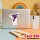 Sticker Vultur in zbor in stil pop art fundal alb, Autoadeziv, Cri-Flo, Marime 10 cm