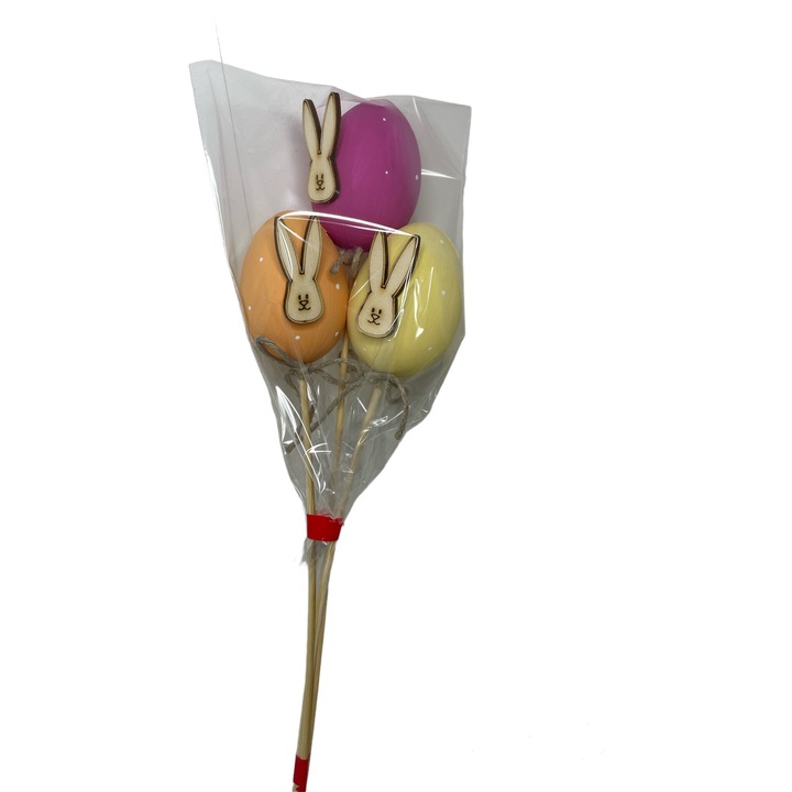 Set 3 accesorii decorative, PIKY, forma ou