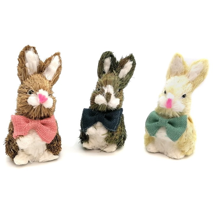 Set 3 iepuri cu model de iepuri, ONE DOLLAR, 21 cm