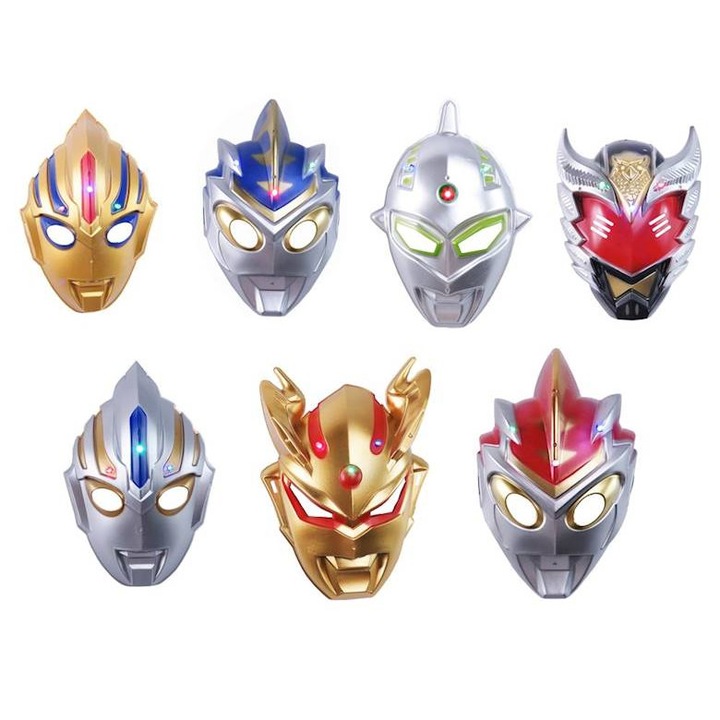 Masca LED Wojownik, TROPIC, carnaval, multicolor