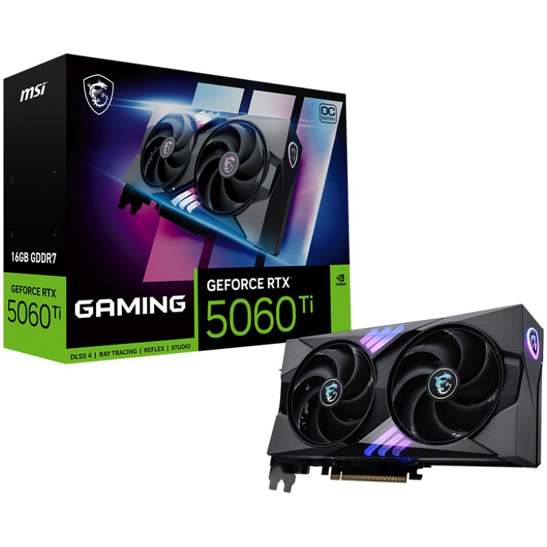Placa video MSI GeForce RTX™ 5060 Ti 16G GAMING OC, 16GB GDDR7, 128-bit