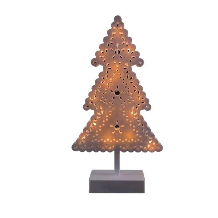 Brad de Craciun decorativ, Tropic, LED, 39x21cm