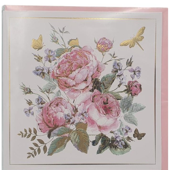 Felicitare ART NUVO, roz