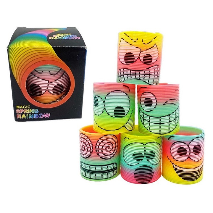 Színes teáscsésze mosolygós arccal, Adar, 6x5,5x5 cm, interaktív játék gyerekeknek