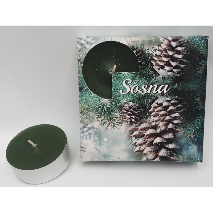 Ароматни свещи, ZAWA, комплект от 4 броя, макси, бор