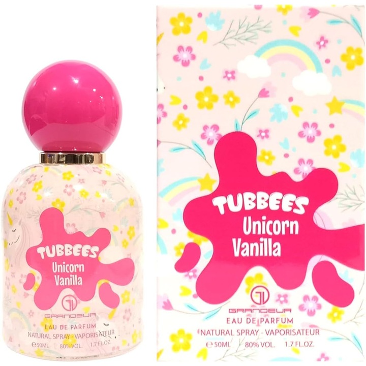 Парфюмна Вода Grandeur Elite Tubbees Unicorn Vanilla, Унисекс, 50 Мл