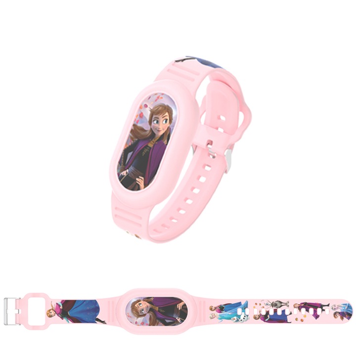 Samsung Galaxy SmartTag2 tok karkötő, védőtok, aranyos minták gyerekeknek, kiváló minőségű szilikon, környezetbarát és szagtalan, lezárt és vízálló, sötét rózsaszín