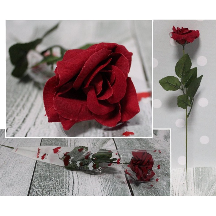 Flori artificiale 7&7 trandafiri 20 buc 40cm