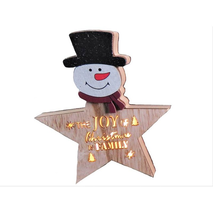 Decoratiune de Craciun, Tropic, LED, 25cm, Multicolor