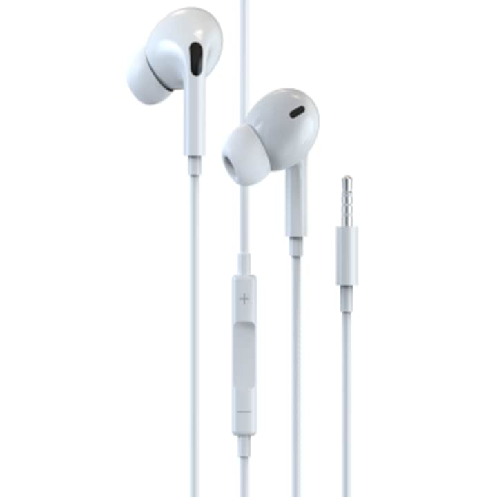 Casti Audio cu Fir si Microfon Maxlife MXEP-02, Negru, Mufa Jack 3,5mm, Sunet Clar si Design In-Ear Confortabil pentru Utilizare Zilnica