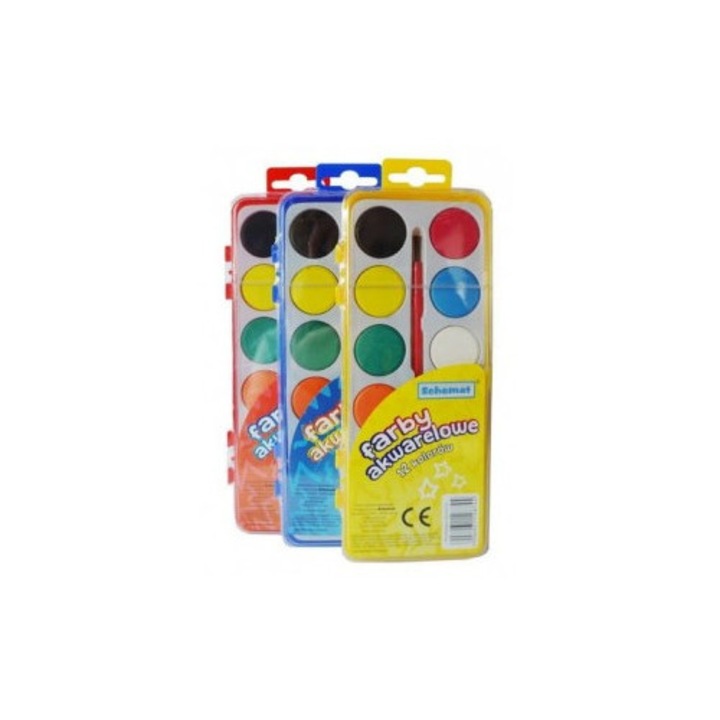 Acuarele Schemat, set 12 culori, 8744