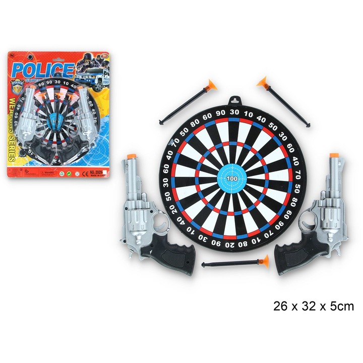 Set arme de jucarie, Gazelo Toys, zestaw policyjny, multicolor