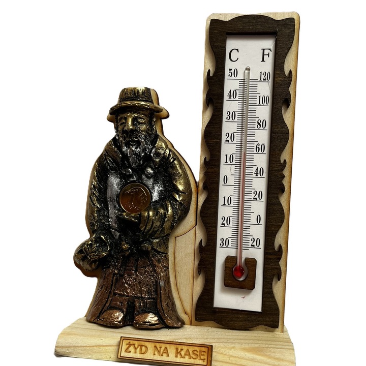 Termometru Meteo Expo, ZYD Stojacy cu Termometru, 16x10cm