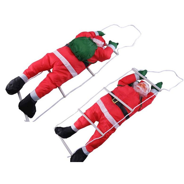 Figurina Craciun TROPIC, Mikolaj na drabince, 90cm