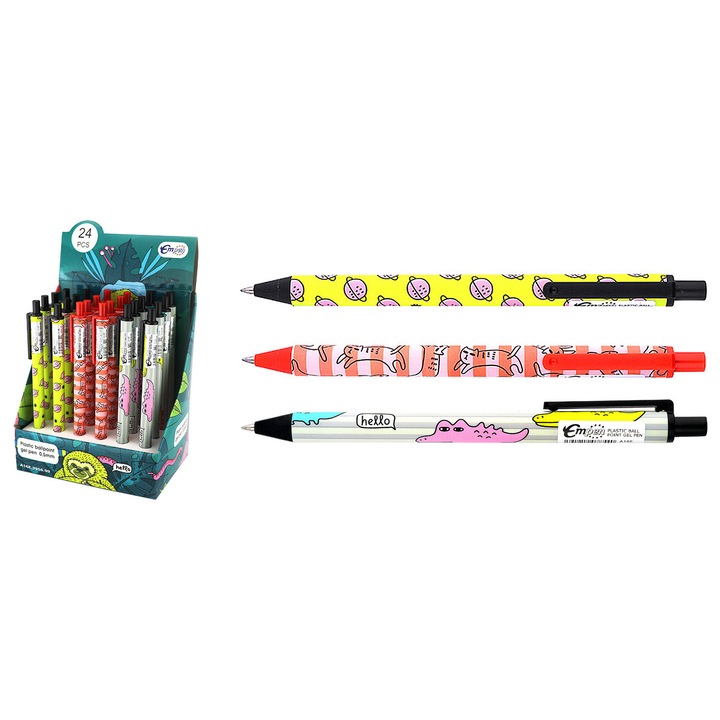 Set pixuri MPM 0,5MM, 24 bucati, multicolor