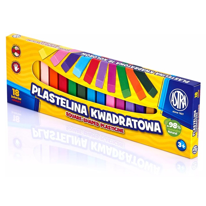 Комплект пластилин 18 части, схема, цветен