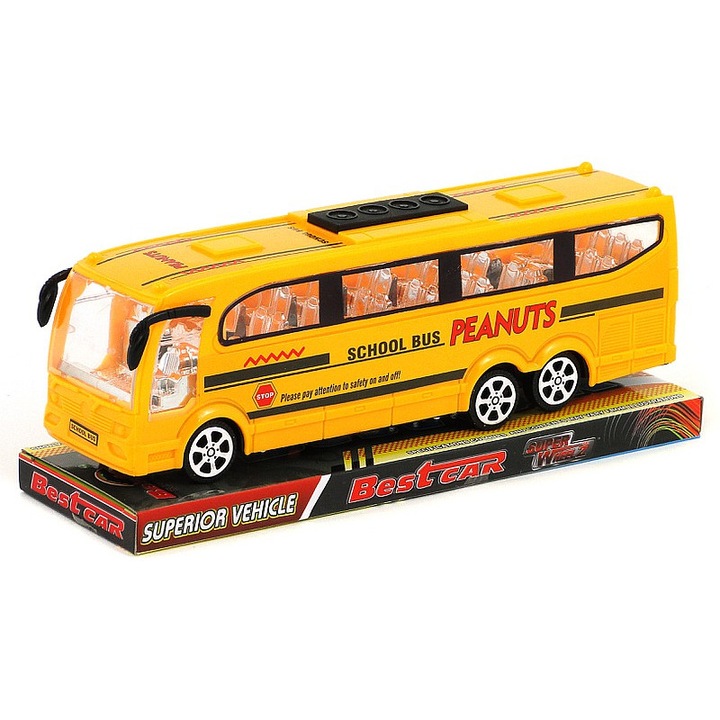 Masinuta, Adar, Autobus cu motor, 26x10x7,5cm