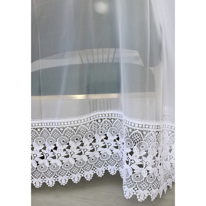 Kész függöny Emily fehér Hímzett 300x280cm
