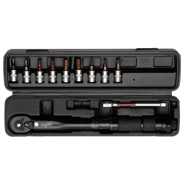 Set cheie cu biti pentru biciclete, MJW, 1/4" 2-24 Nm