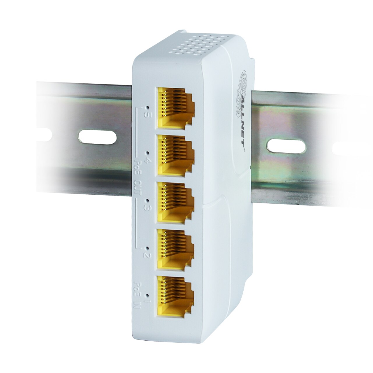 tuneクイックＤＣ14 Switch fara management ALLNET 5 Port, 5x GbE, PoE 85W, Fanless